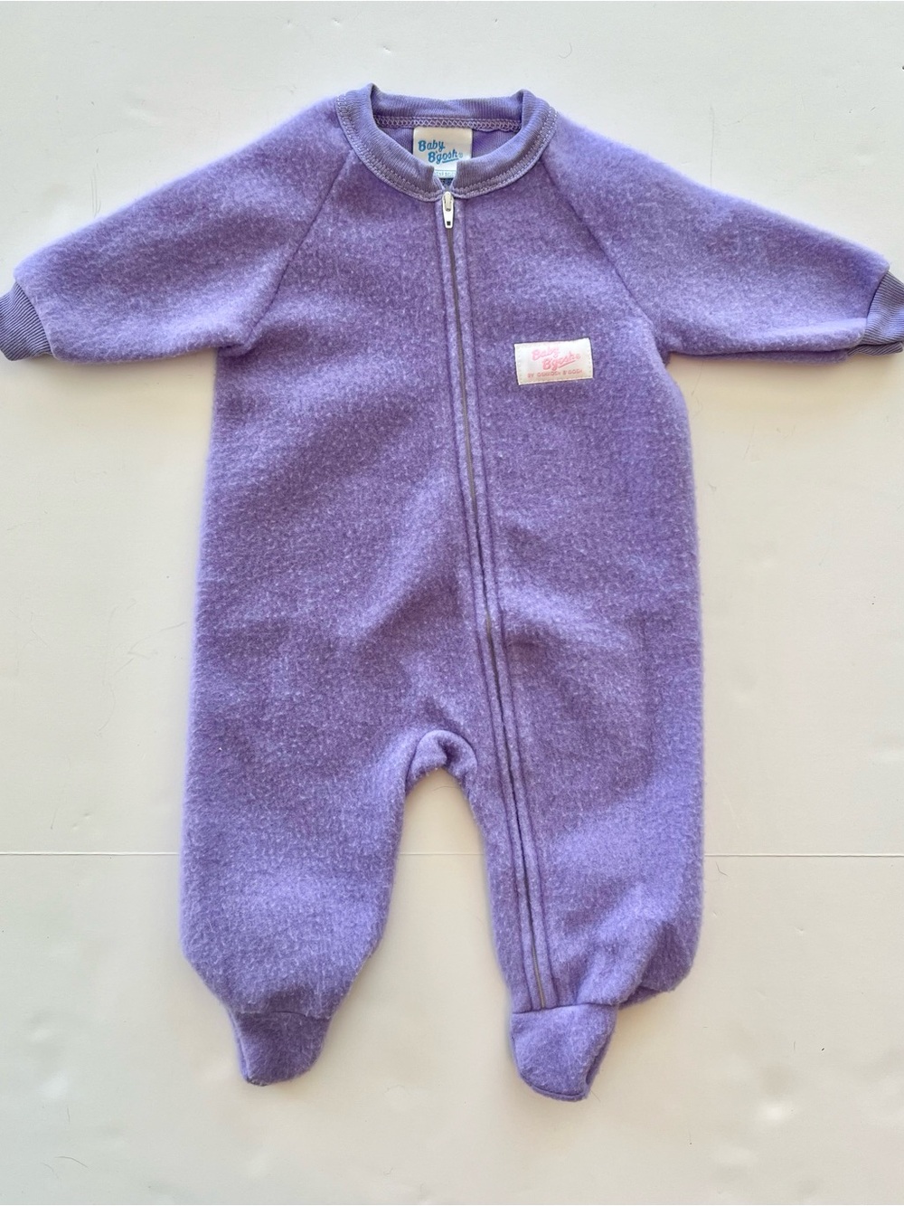 OshKosh B'gosh Lavender Fleece Zip Front Footed Pajamas
